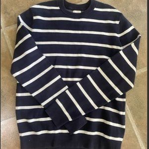 H&M navy and white striped sweatshirt size M